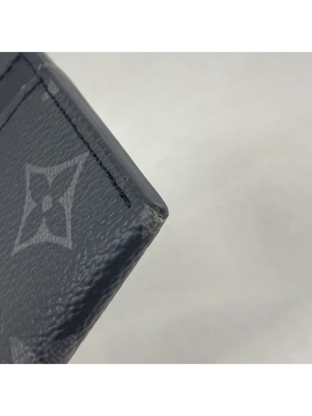 Louis Vuitton Card Case Monogram Eclipse Double Black